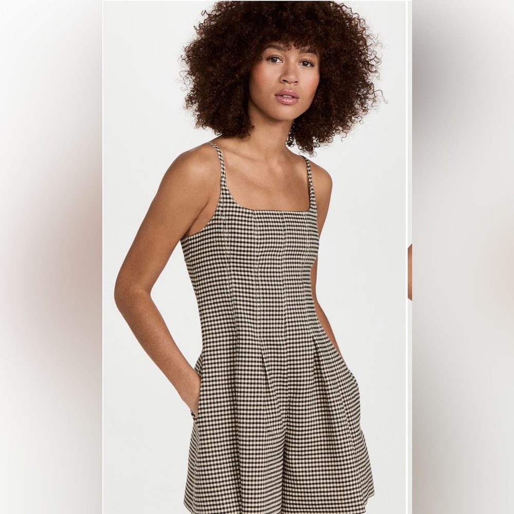 Elegant Houndstooth Sleeveless Dress with matching suit